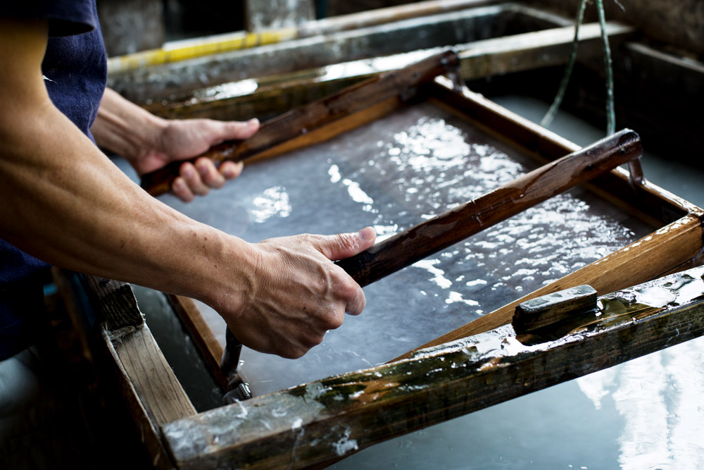 processo de produção do washi